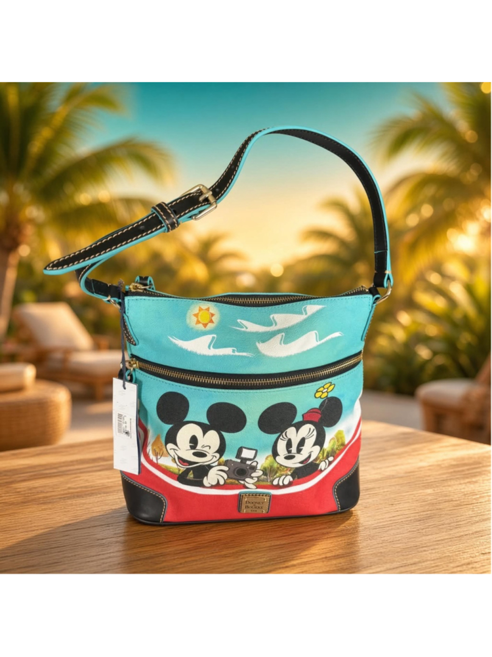 Women’s Disney Dooney & Bourke Skyliner Mickey Minnie Bag NWT No Long Strap